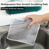 Pack of 8 Non Scratch Double Layer Dish Wash Cloths for Your Healthy Kitchen - Pack of 8