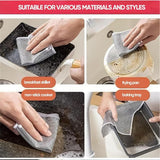Pack of 8 Non Scratch Double Layer Dish Wash Cloths for Your Healthy Kitchen - Pack of 8