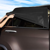 Universal Car Window Pullover Sun Shade Mesh | Heat Insulation | Air Circulation | Prevents Dusts and Insects | Foldable | Protects from The Sun| Fits All (99%) Cars - The Ultimate Sun Shade (Pack of 4)