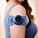 Mini Massager with 8 Modes and 19 Strength Levels, Rechargeable Electric Massager for Shoulder, Arms, Legs, Back Pain for Men and Women