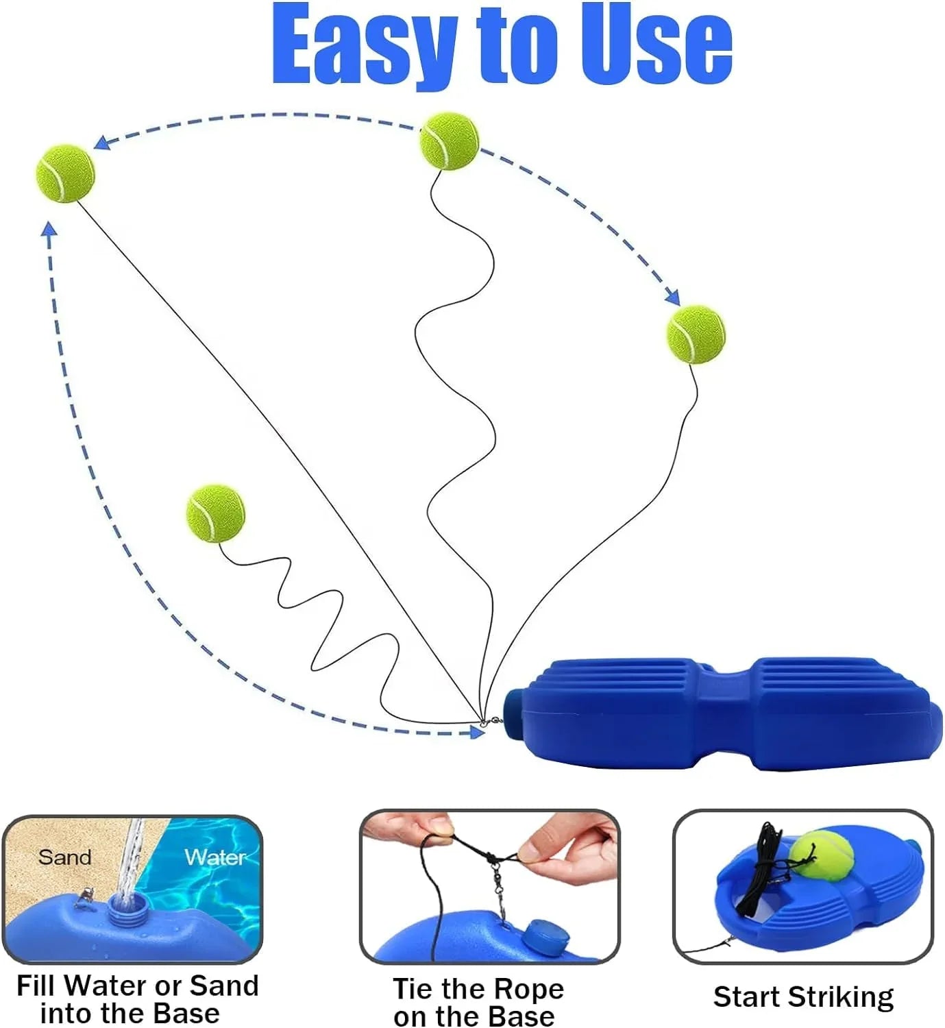 🏏Cricket Trainer Rebound Ball || Self Cricket Practice Training Tool for Adults & Kids