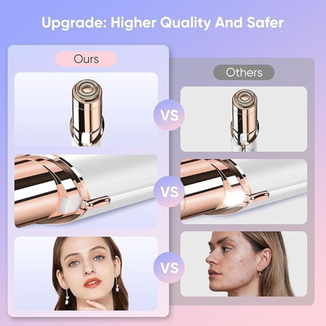 Rechargeable Facial Hair Remover – Gentle, Painless,Precision Shaver & Travel-Friendly for Women
