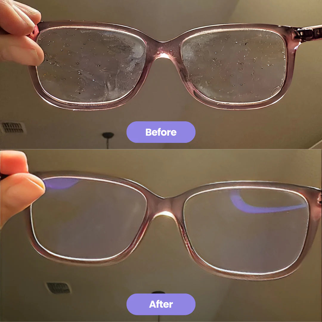 Portable Ultrasonic Cleaner for Glasses,Brush, Jewelry & Watches with 360° Deep Clean