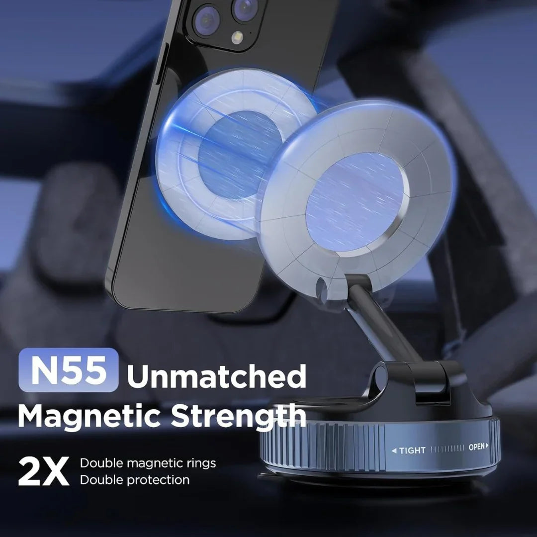Magrip Pro Universal Magnetic Mount for All Smartphones – Stick Anywhere | Drive Hands-Free with Ultra Strong Magnetic Phone Holder