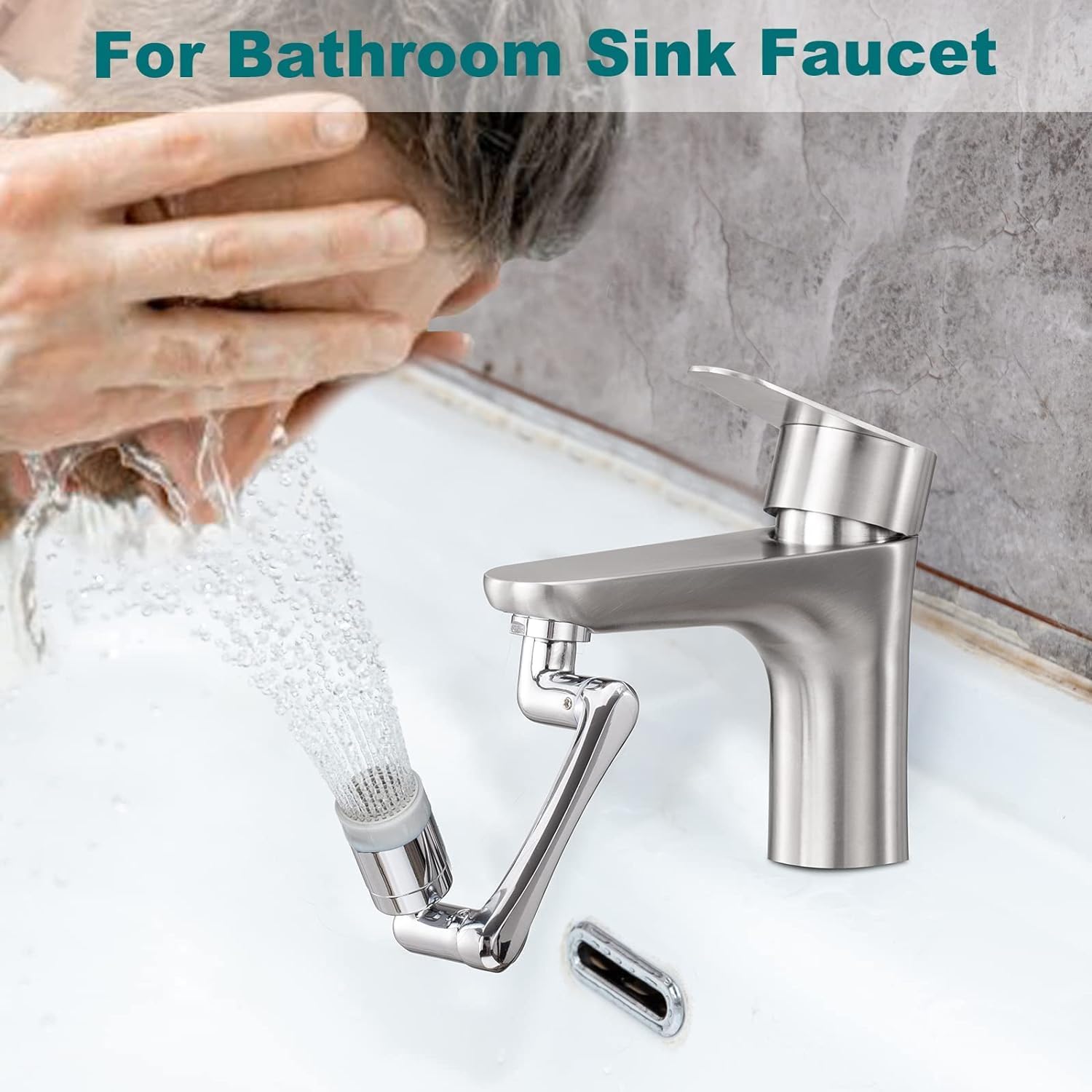 180° Universal Rotating Faucet Extender with Dual-Mode Splash Filter for Kitchen & Bathroom Tap Upgrade