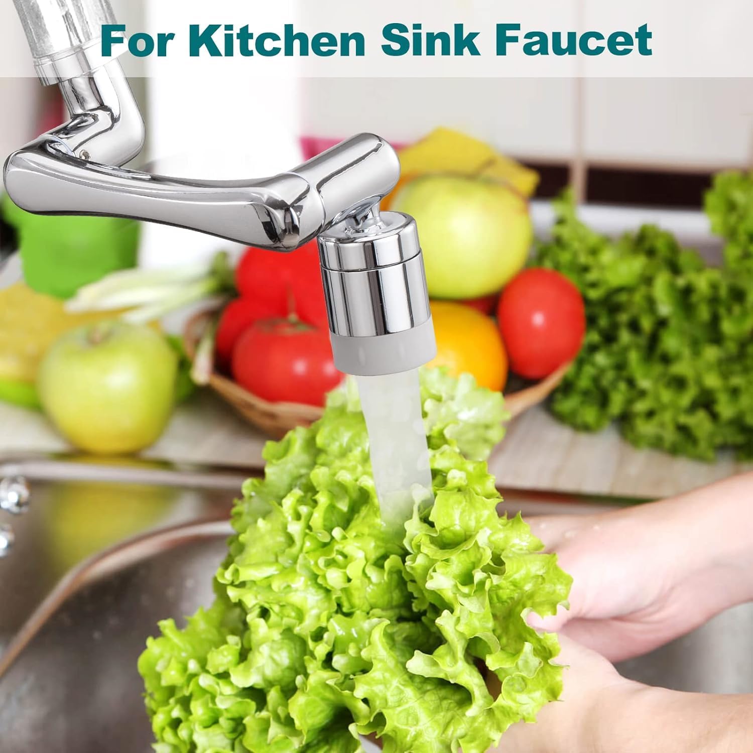 180° Universal Rotating Faucet Extender with Dual-Mode Splash Filter for Kitchen & Bathroom Tap Upgrade