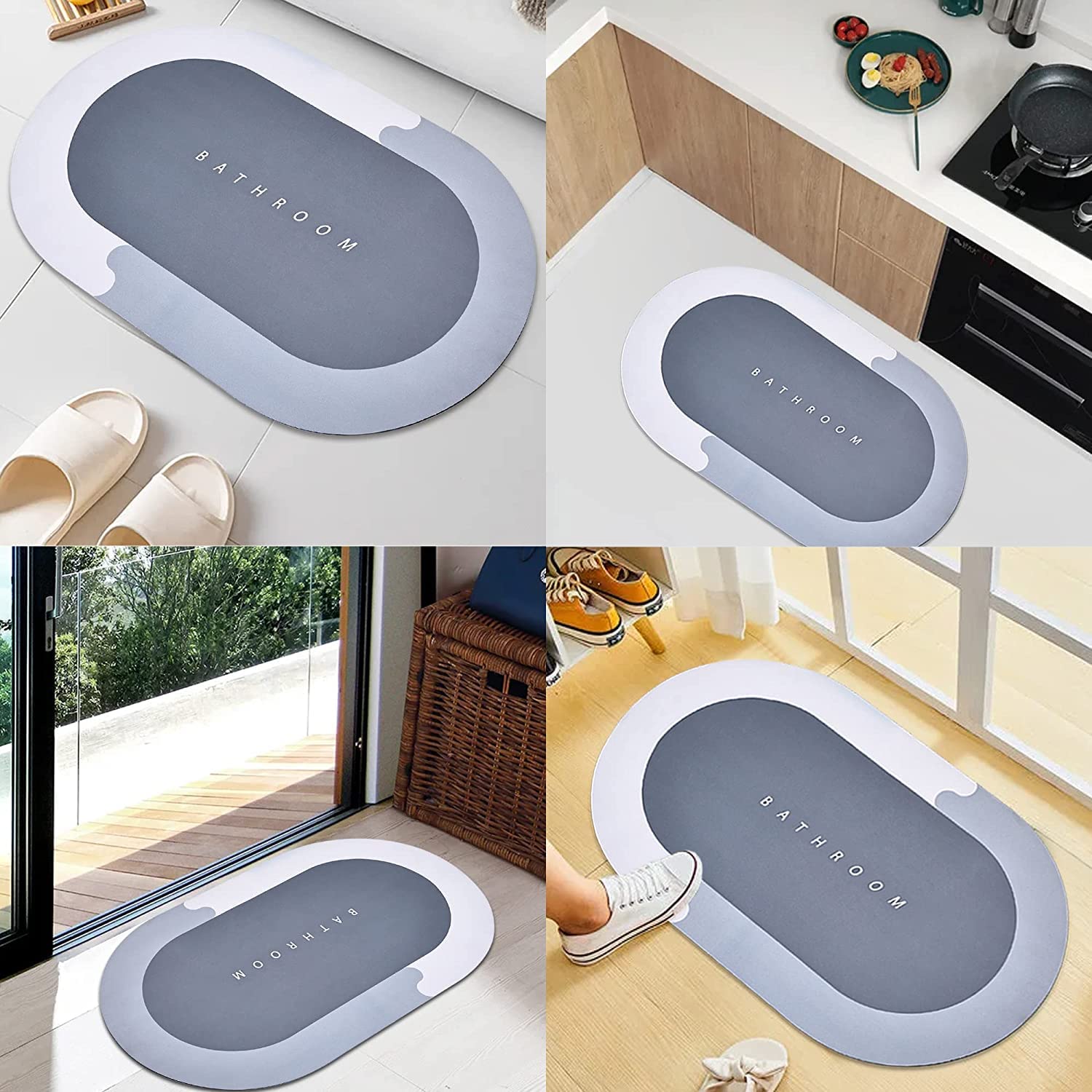 Multi Functional Non-Slip | Quick Dry | Super Absorbent Floor Mat