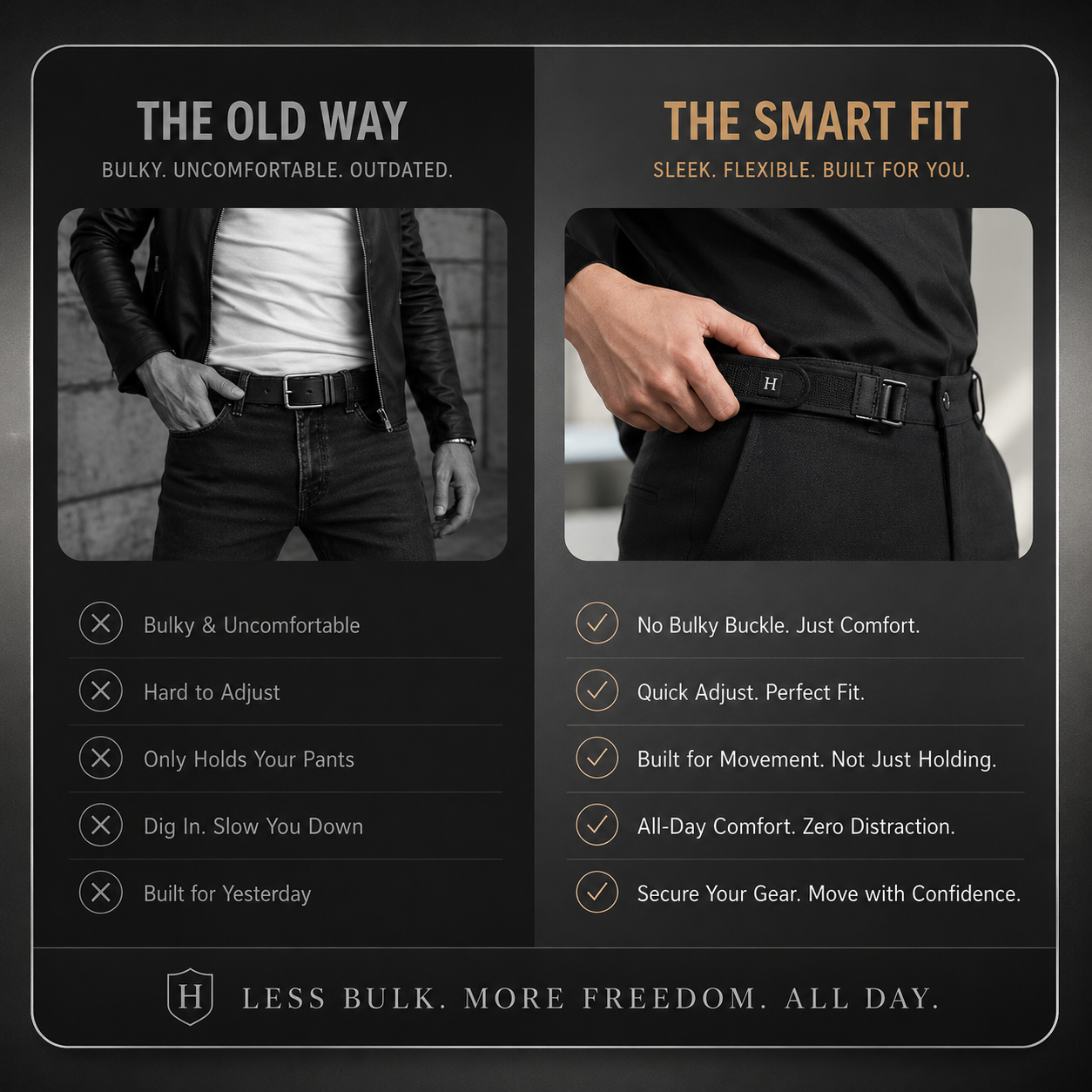 Invisible comfort Buckle-less Belt (Unisex)