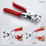 Heavy Duty Snap Button Plier Tool Kit | No-Sew Instant Press Buttons