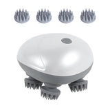 Rechargeable Scalp & Head Massager – Improve Blood Flow, Reduce Stress & Headaches Naturally, Promote Sleep & Hair Growth | 96 Silicon Kneading Points Detachable Head & Waterproof