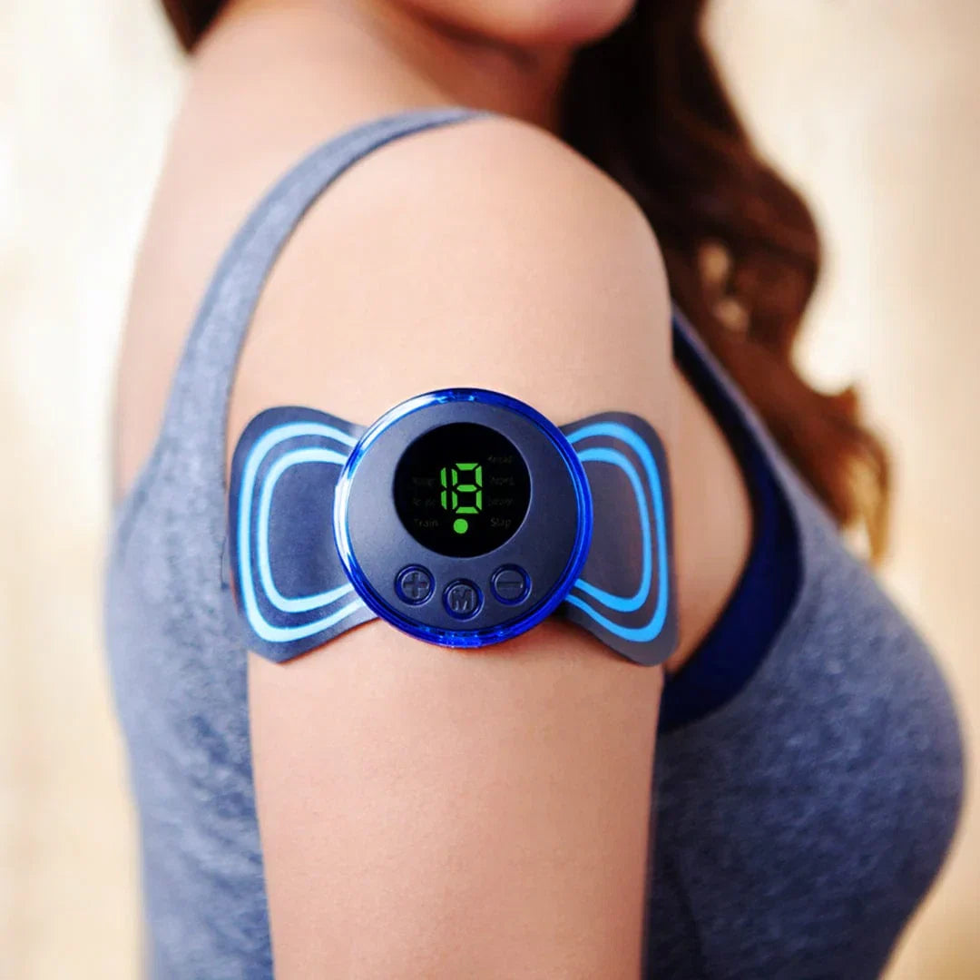 Mini Massager with 8 Modes and 19 Strength Levels, Rechargeable Electric Massager for Shoulder, Arms, Legs, Back Pain for Men and Women