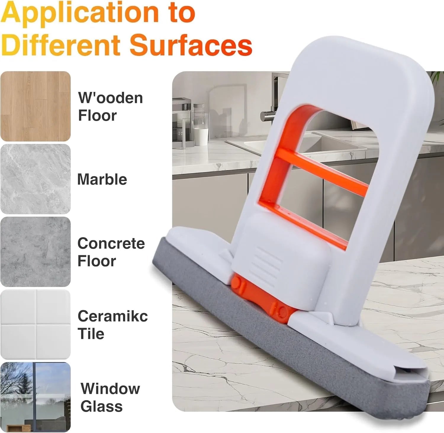 Multi-Functional Mini Foldable Mop | Handheld Self-Squeezing Cleaner