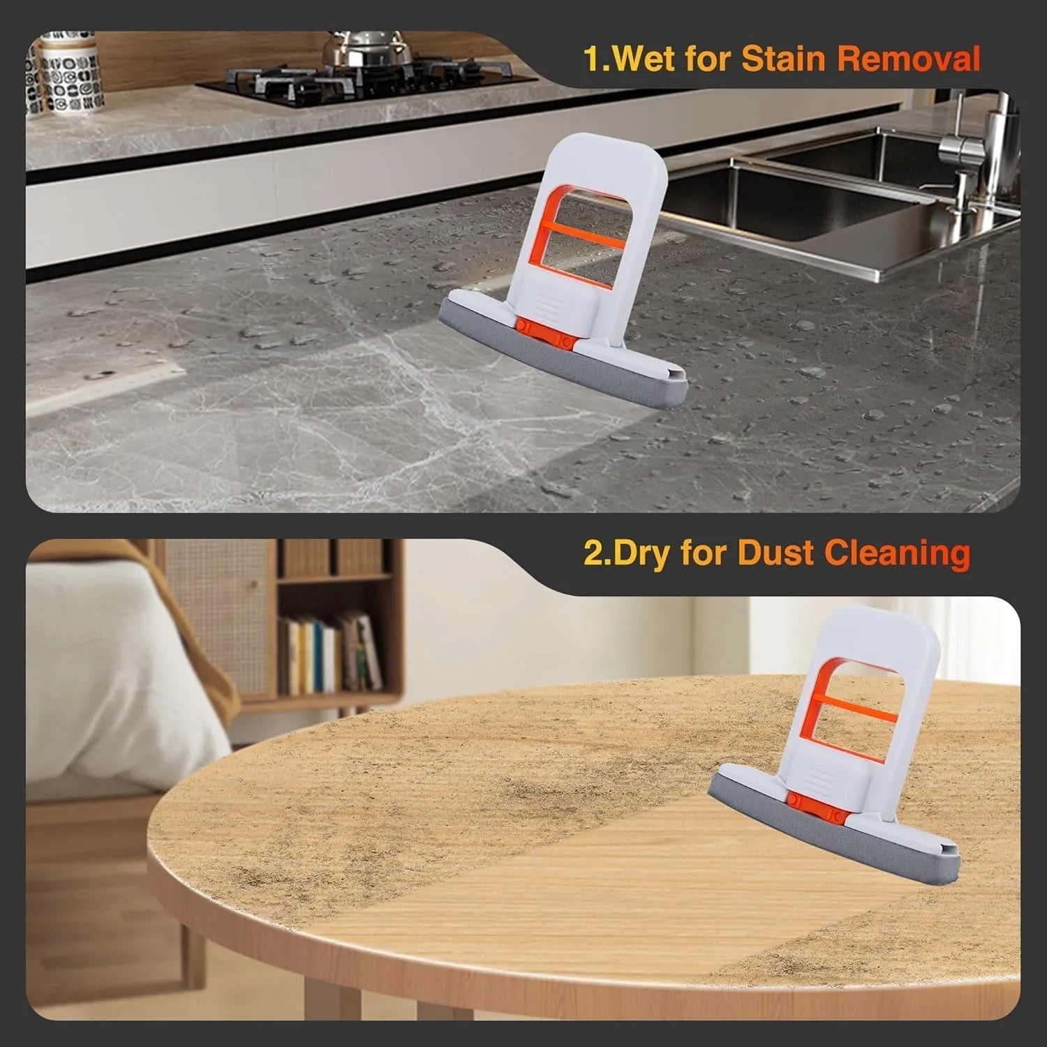 Multi-Functional Mini Foldable Mop | Handheld Self-Squeezing Cleaner