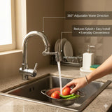 180° Universal Rotating Faucet Extender with Dual-Mode Splash Filter for Kitchen & Bathroom Tap Upgrade